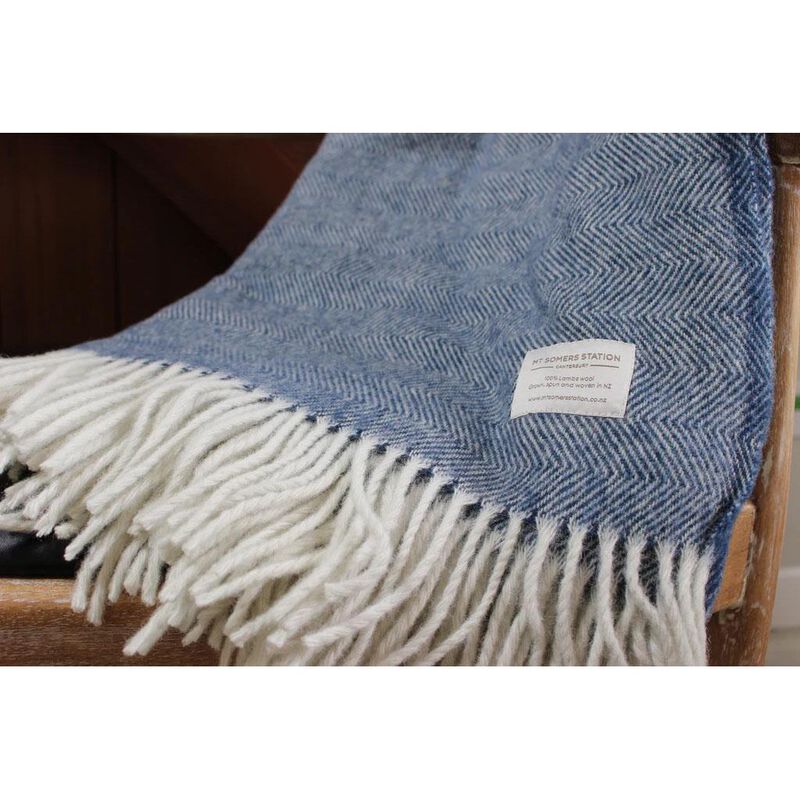 Mt Somers Station Lambs Wool Throw 150x180cm image number 1